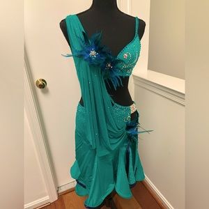 NWOT amazing Latin Ballroom Competition dress